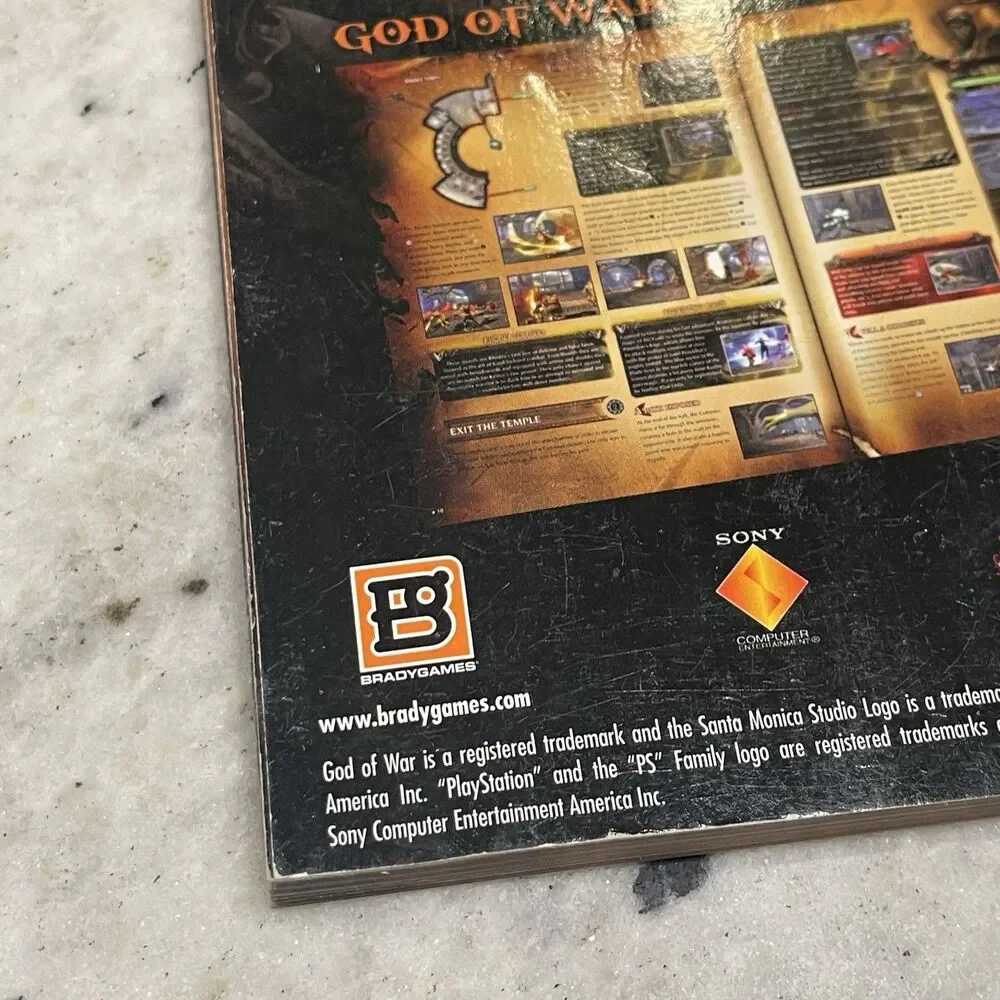 God Of War I & II Collection Book Game PS3, Brady Games Official Strategy Guide